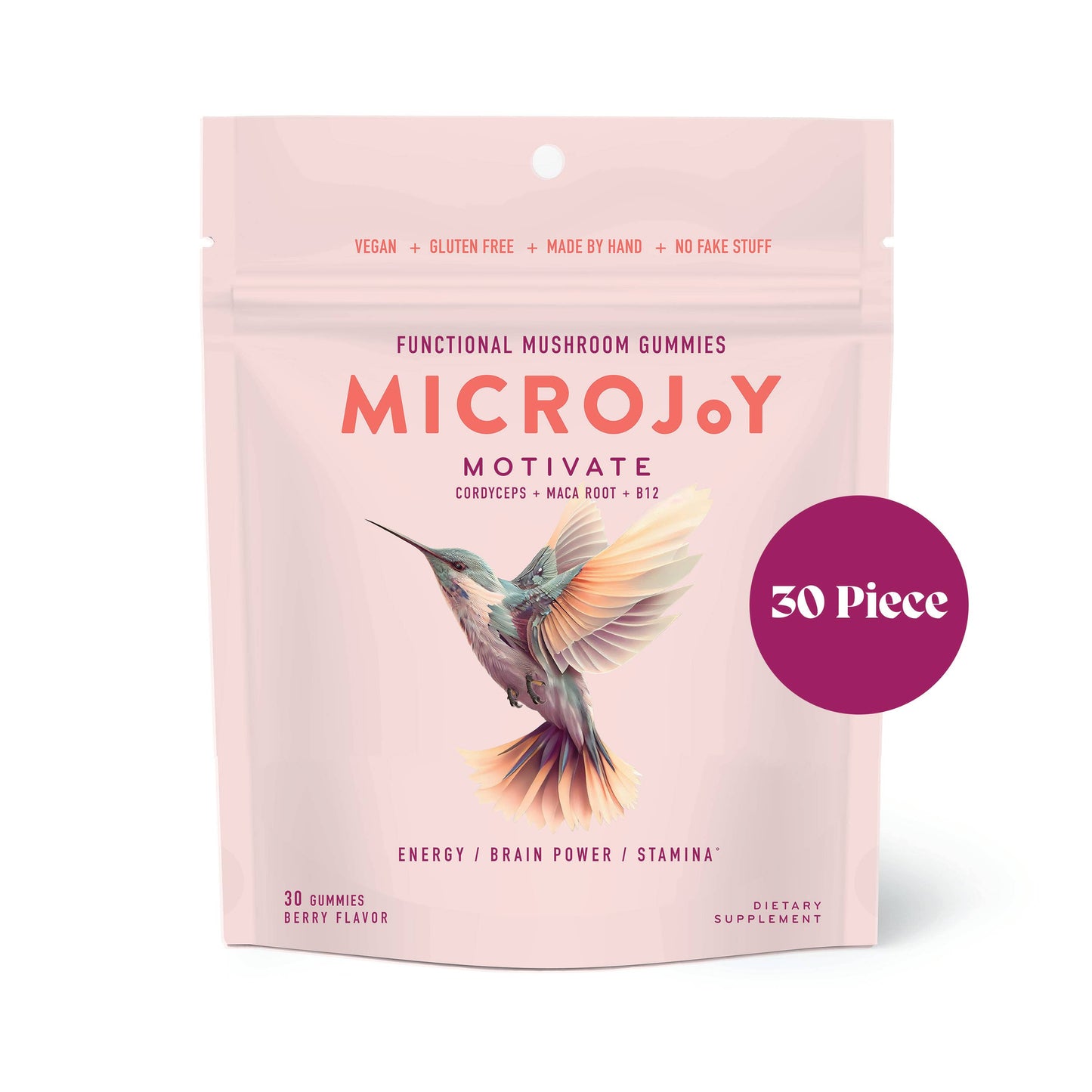 Motivate Mushroom Gummies (30) / Vegan Supplement / Energy