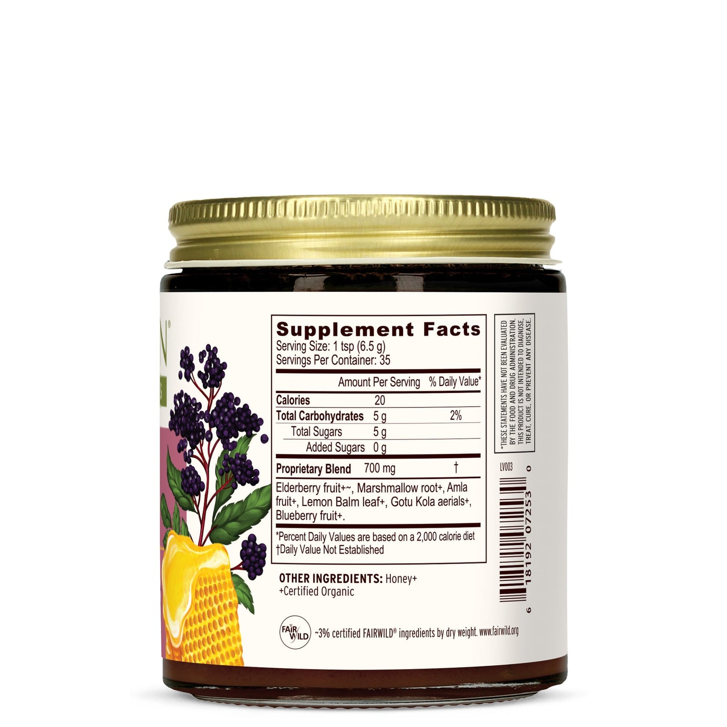 Elderberry Honey - raw/unfiltered