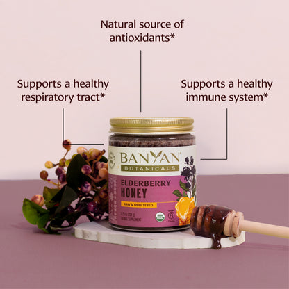 Elderberry Honey - raw/unfiltered