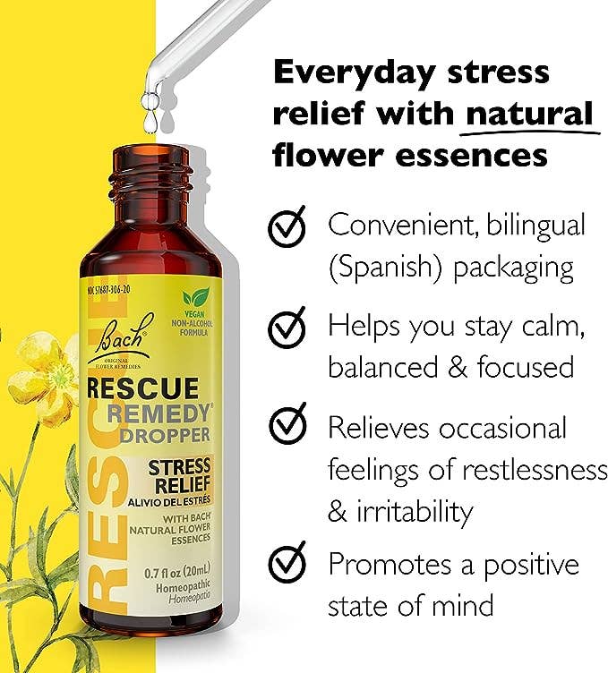 Bach RESCUE Remedy Dropper 20mL (AF Formula)