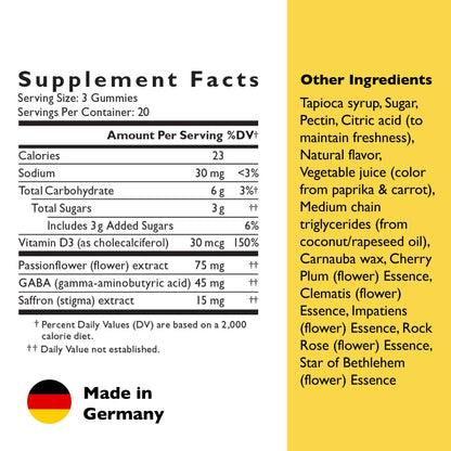NEW Bach Rescue Plus Mood & Stress Support Gummy 60 Count