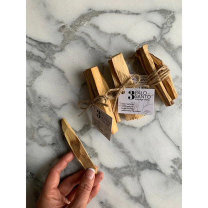 Palo Santo 3 Stick Bundle, 2 To 3 Inch Sticks