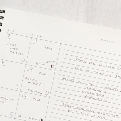 The Worthwhile Paper Planner - Upcycled Moon Phases
