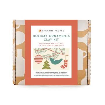 Holiday Ornaments Clay Making Activity Kit- Clay Kit For One